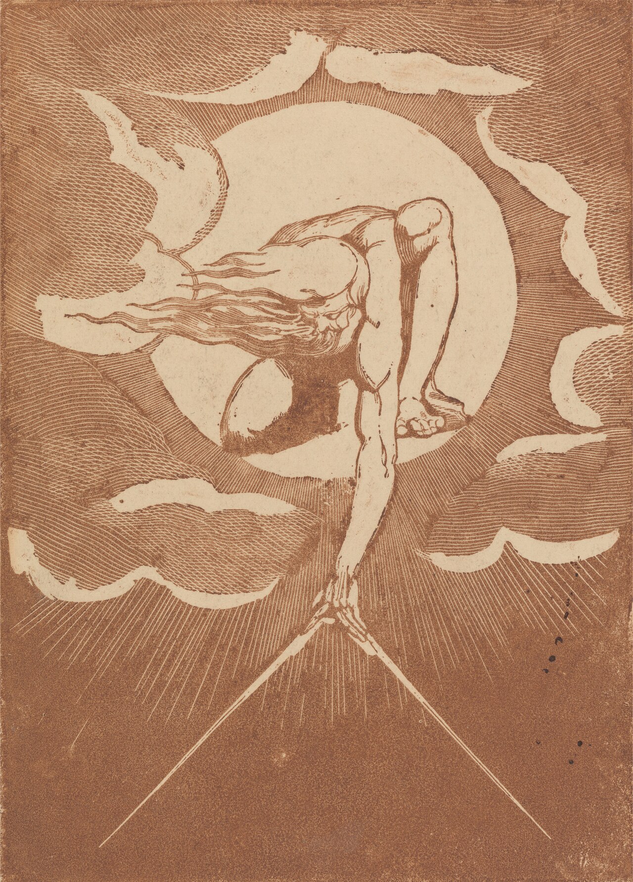 The Ancient of Days by William Blake — Kabbalistic creation